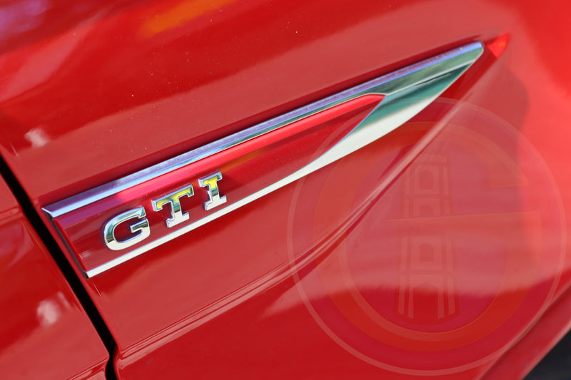 Original VW Polo 6 2G AW1 GTI Plaketten Set Kotflügel Schriftzug Emblem Logo