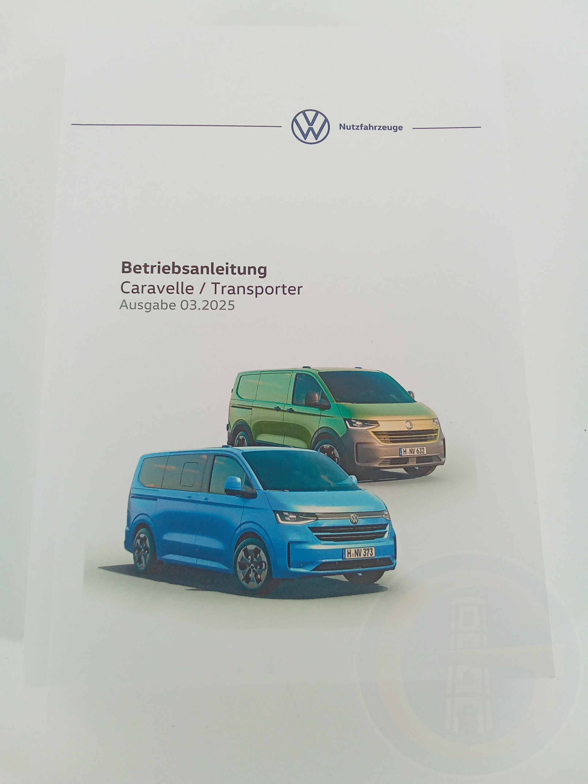 Original VW T7 New Transporter/Caravelle Betriebsanleitung Bordbuch 03/2025 7TG012705AB