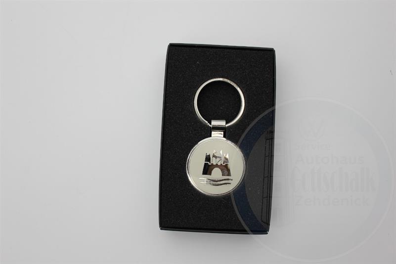 Original Schlüsselanhänger VW Klassik Kollektion Wolfsburg Cream 000087010AR 229
