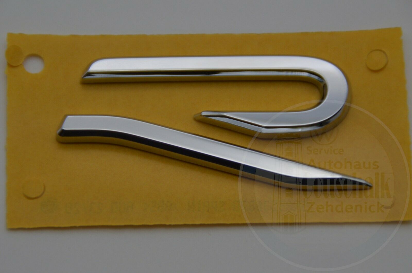 Original VW R-Line chrom Schriftzug Emblem Logo selbstklebend 5NA853687D 2ZZ