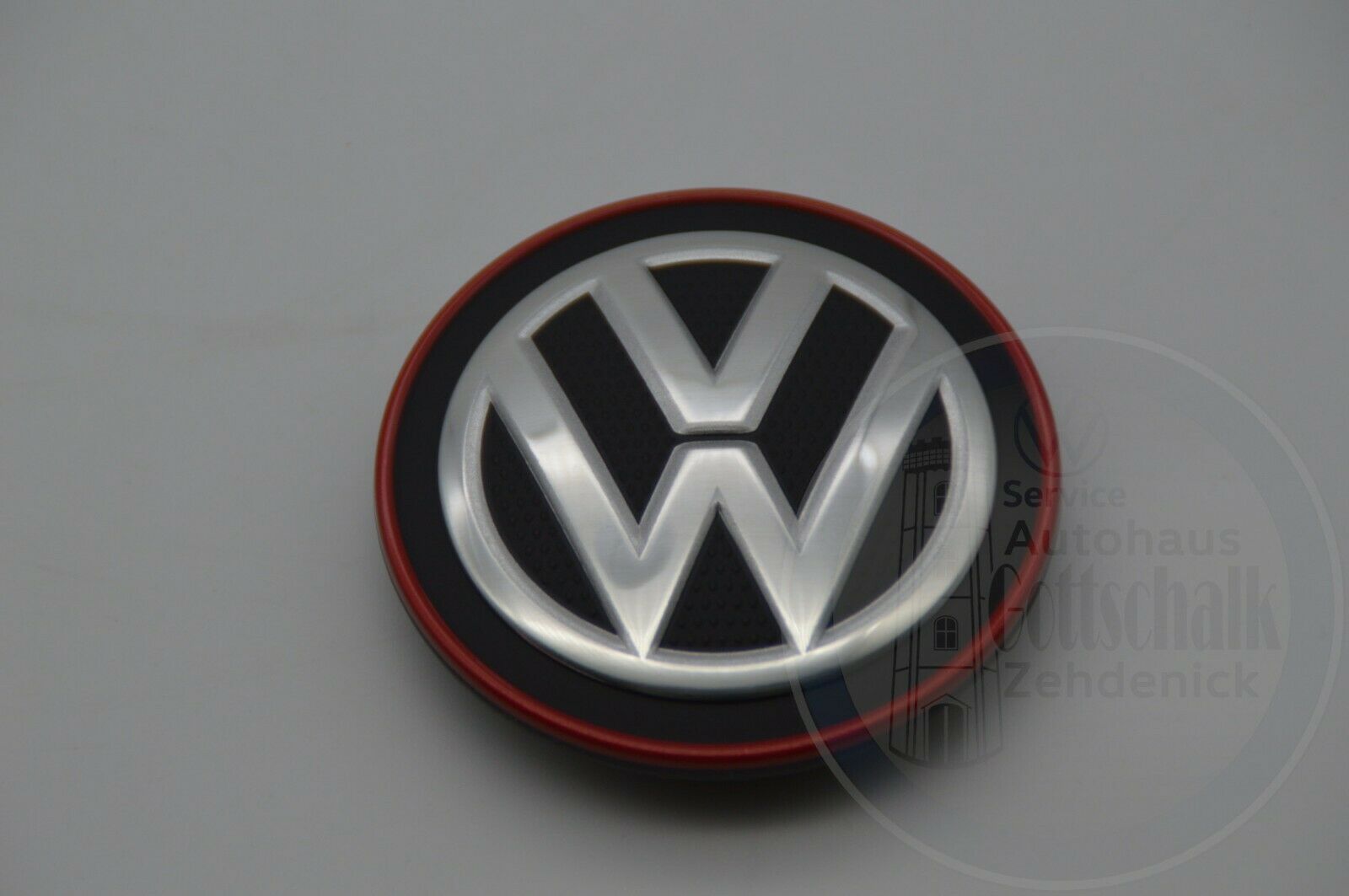 Original VW Nabenkappe Felgendeckel Nabendeckel chrom rot Ø 65mm/55mm 5G0601171B LYC