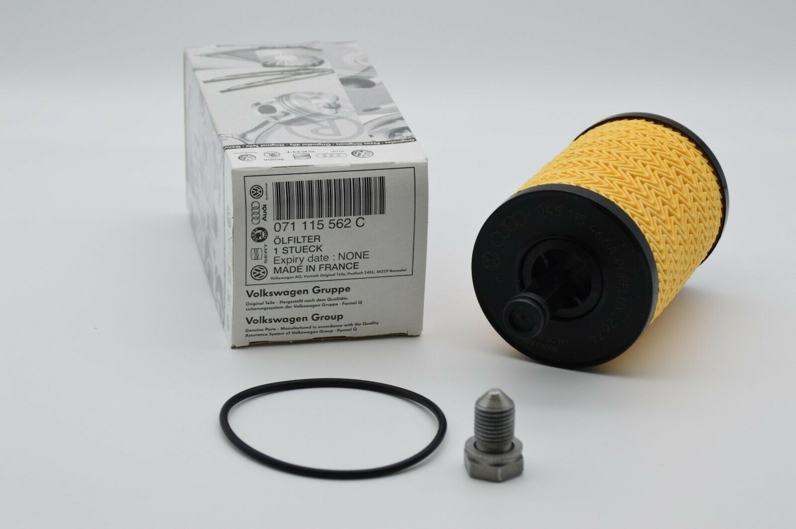 VW Audi Seat Skoda Ölfilter Öl Filter Ablassschraube 1,9  2,0 TDI Set 071115562A