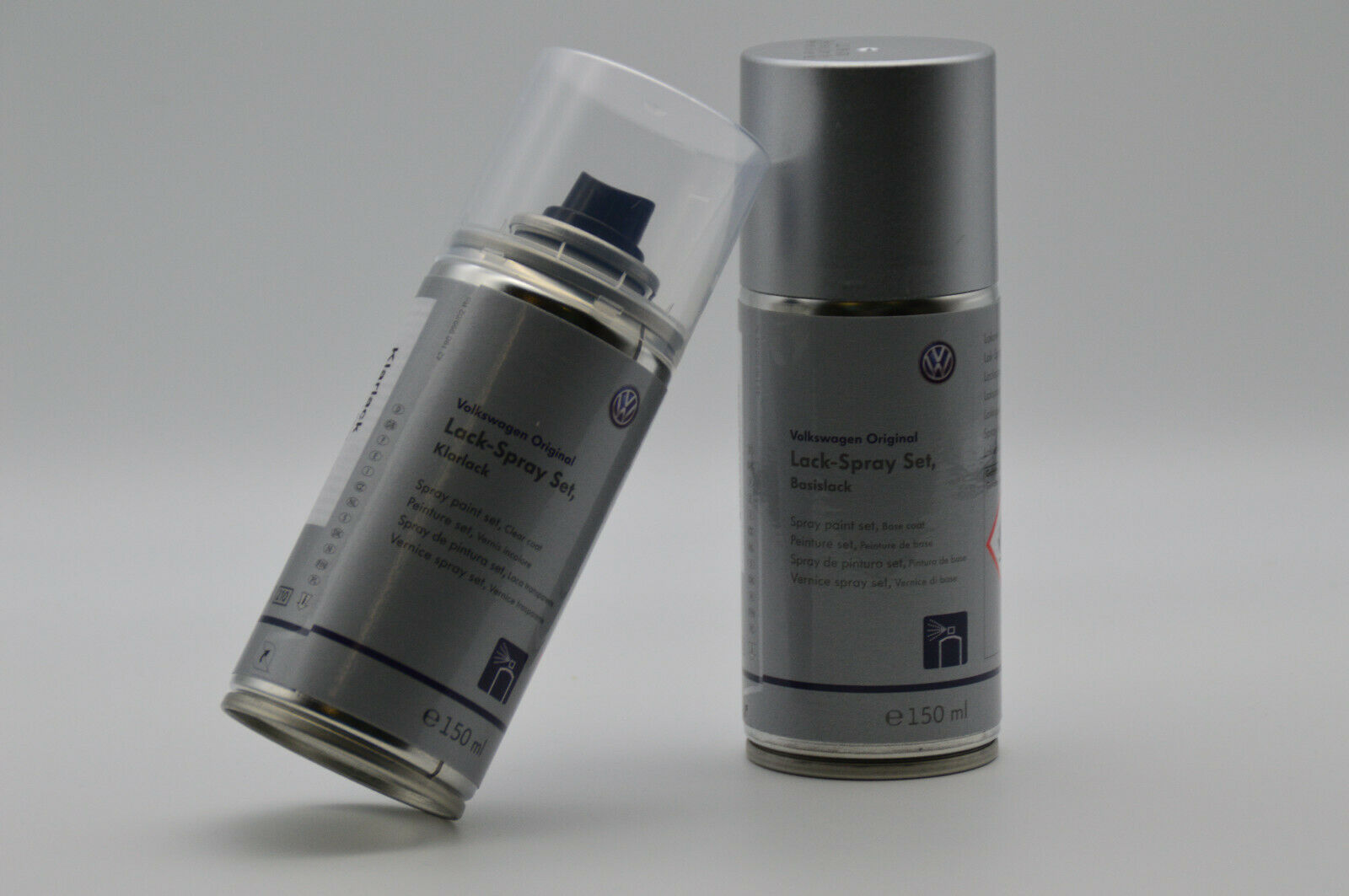 Original VW Audi Lackspray Set 2 x 150 ml  LD7X Platinumgrey Metallic D7X LLS0M6D7X