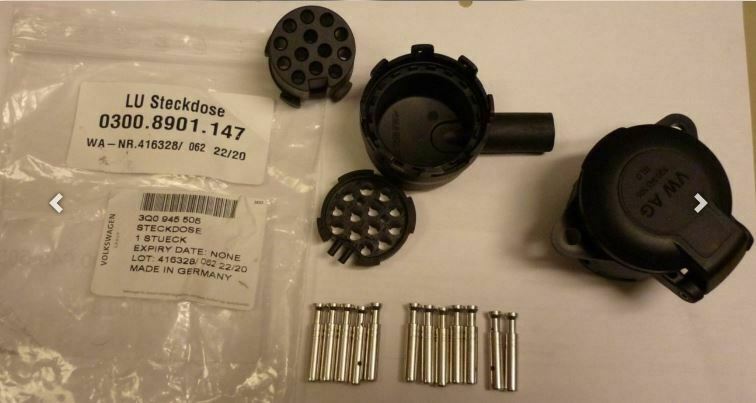 Original VW Audi Steckdose Gehäuse AHK Elektrik Anhängerkupplung 3Q0945505