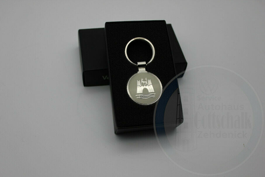 Original Schlüsselanhänger VW Klassik Kollektion Wolfsburg Cream 000087010AR 229