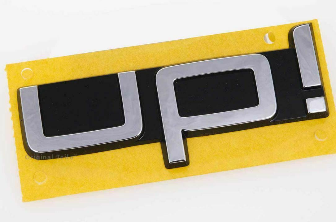 Original VW UP! Schriftzug Heck Emblem chrom Zeichen Heckklappe 1S6853687 FXC