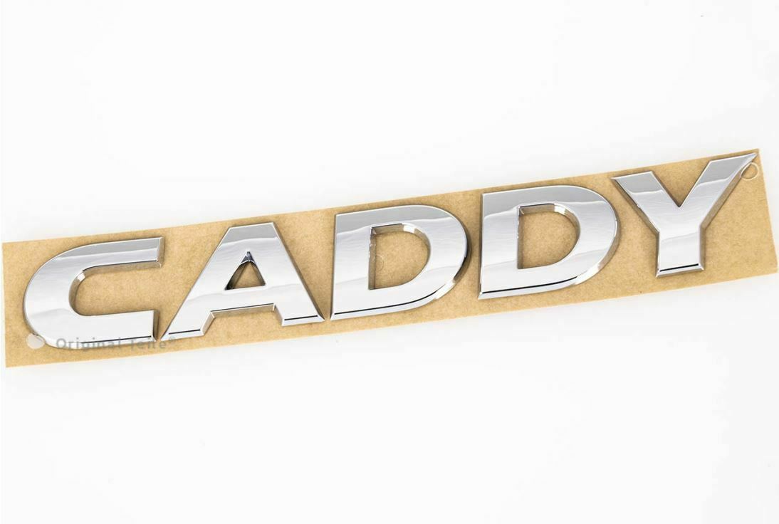 Original VW CADDY Schriftzug Emblem chrom Logo Heckklappe 2K5853687 739