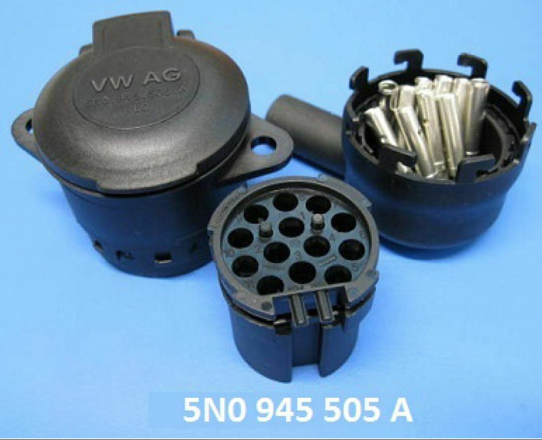 Original VW Audi Steckdose Gehäuse AHK Elektrik Anhängerkupplung 5N0945505A