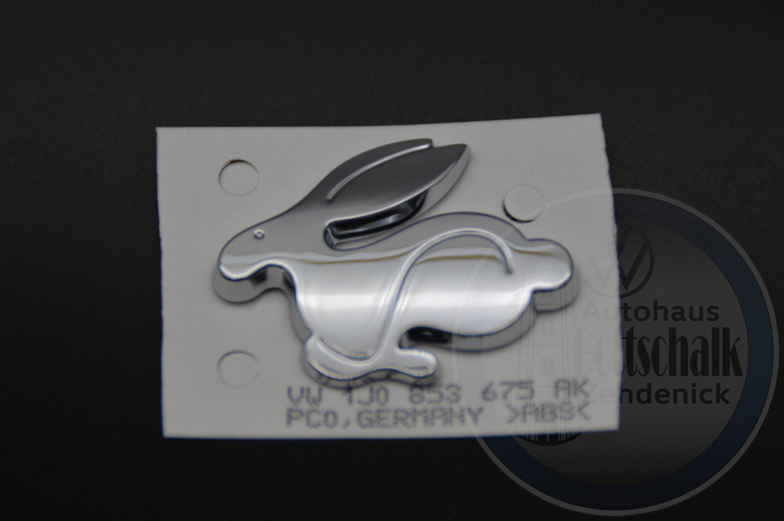 Original VW Golf 4 IV GTI Emblem Rabbit Logo Chrom Hase 1J0853675AK