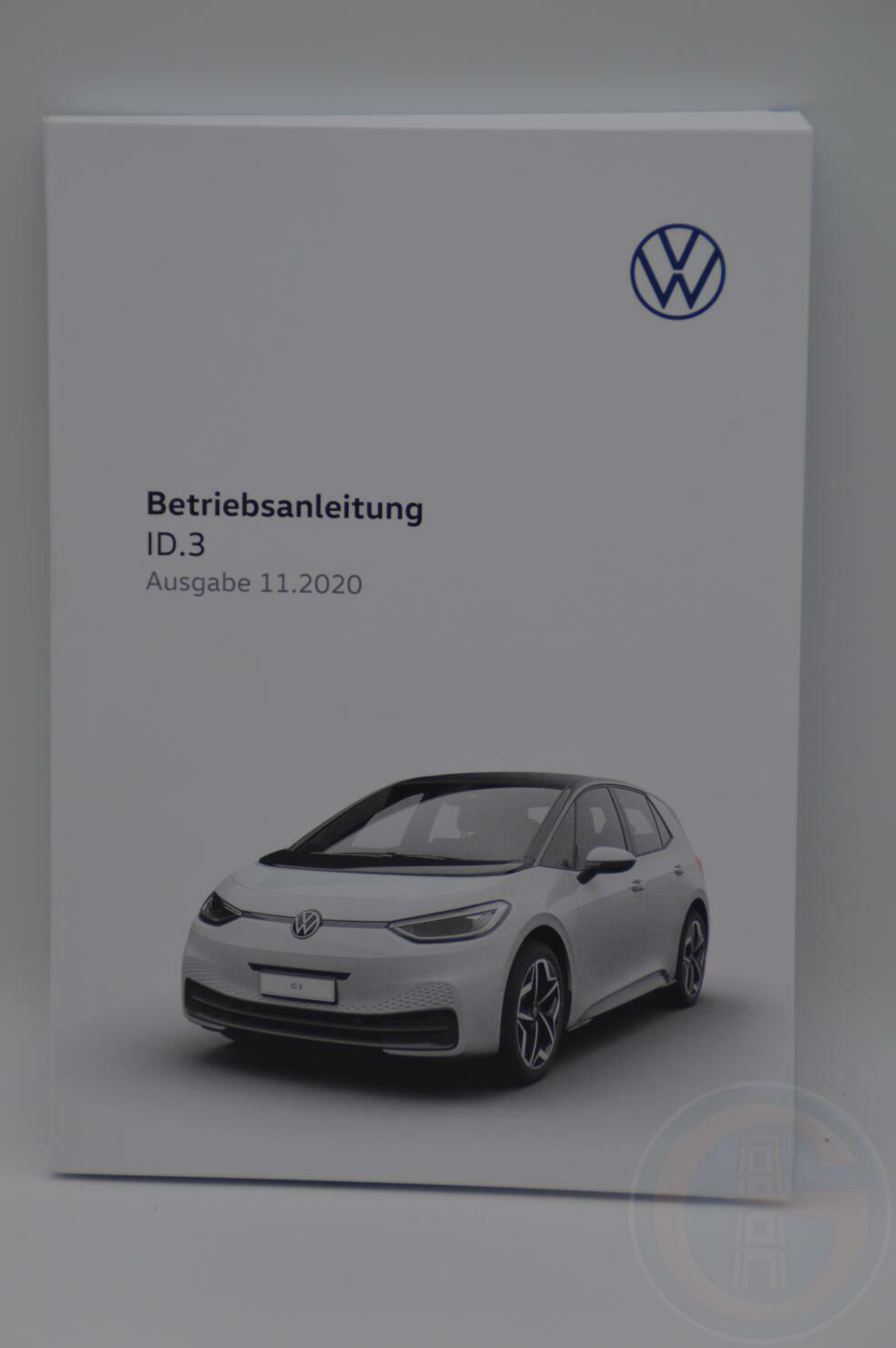 VW ID.3 ID3 Bedienungsanleitung Betriebsanleitung Handbuch Bordbuch 06/2021 10B012705AF